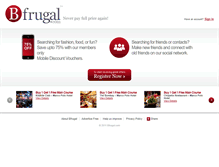 Tablet Screenshot of bfrugal.com